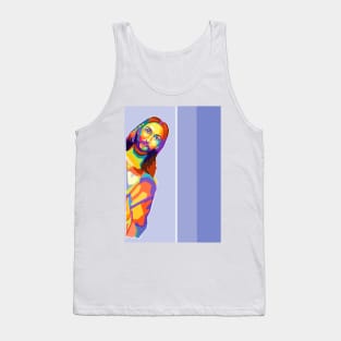 Jesus Memes Wpap Pop Art Tank Top